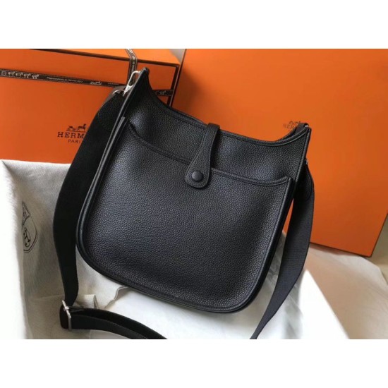 Replica Hermes Evelyne III 29 PM Bag Black Clemence Replica Hermes Evelyne III 29 PM Bag Black Clemence