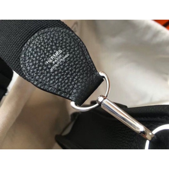 Replica Hermes Evelyne III 29 PM Bag Black Clemence Replica Hermes Evelyne III 29 PM Bag Black Clemence
