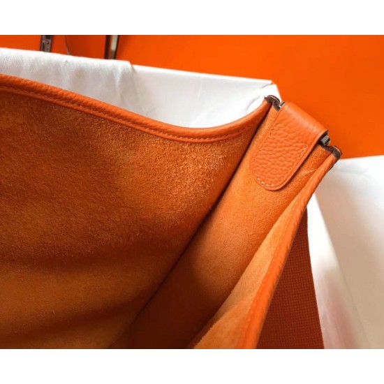 Replica Hermes Evelyne III 29 PM Bag Orange Clemence Replica Hermes Evelyne III 29 PM Bag Orange Clemence