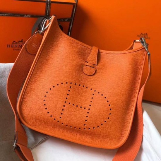 Replica Hermes Evelyne III 29 PM Bag Orange Clemence Replica Hermes Evelyne III 29 PM Bag Orange Clemence