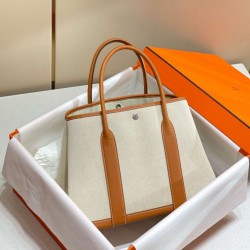 Replica Hermes Garden Party 36cm Bag Toile and Gold 