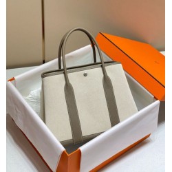 Replica Hermes Garden Party 36cm Bag Toile and Taupe Replica Hermes Garden Party 36cm Bag Toile and Taupe