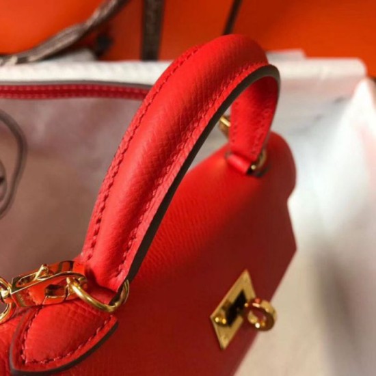 Fake Hermes Kelly Mini II Bag Rouge Casaque Epsom Replica Replica Hermes Kelly Mini II Bag Rouge Casaque Epsom