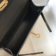 Fake Hermes Kelly Mini II Bag Black Embossed Crocodile Replica Fake Hermes Kelly Mini II Bag Black Embossed Crocodile Replica