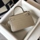 Replica Hermes Kelly Mini II Bag Taupe Embossed Crocodile Replica Hermes Kelly Mini II Bag Taupe Embossed Crocodile