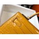 Fake Hermes Kelly Mini II Bag Yellow Embossed Crocodile Replica Replica Hermes Kelly Mini II Bag Yellow Embossed Crocodile