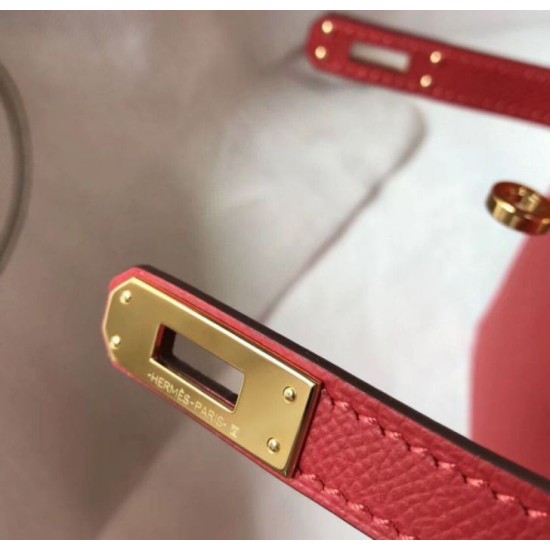 Replica Hermes Kelly Mini II Bag Rouge Vif Epsom Fake Hermes Kelly Mini II Bag Rouge Vif Epsom Replica