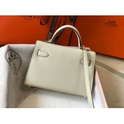 Replica Hermes Kelly Mini II Bag White Epsom Fake Hermes Kelly Mini II Bag White Epsom Replica