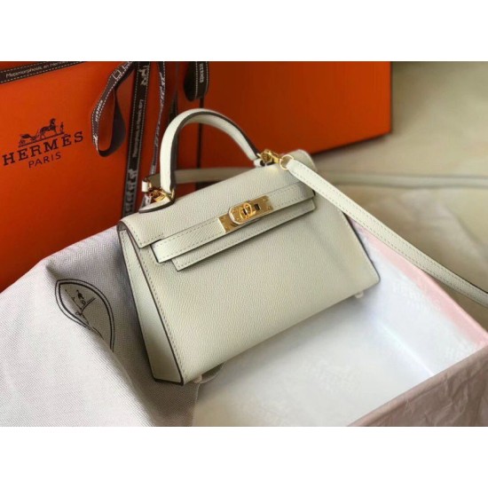 Replica Hermes Kelly Mini II Bag White Epsom Fake Hermes Kelly Mini II Bag White Epsom Replica