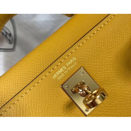 Fake Hermes Kelly Mini II Bag Yellow Epsom Replica Replica Hermes Kelly Mini II Bag Yellow Epsom