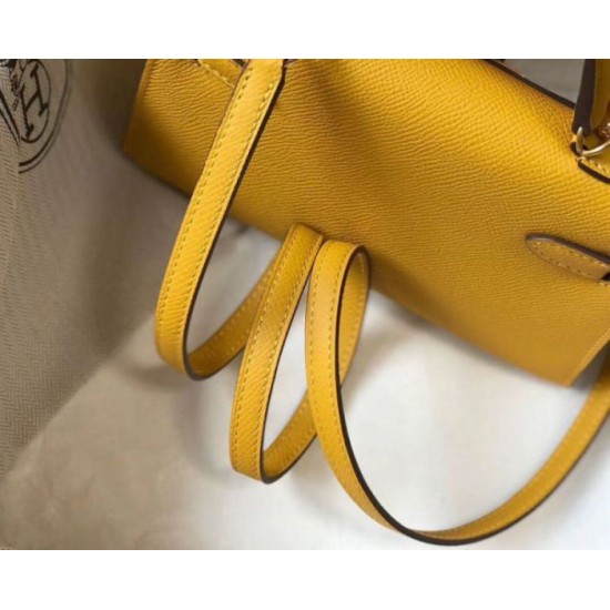 Fake Hermes Kelly Mini II Bag Yellow Epsom Replica Replica Hermes Kelly Mini II Bag Yellow Epsom