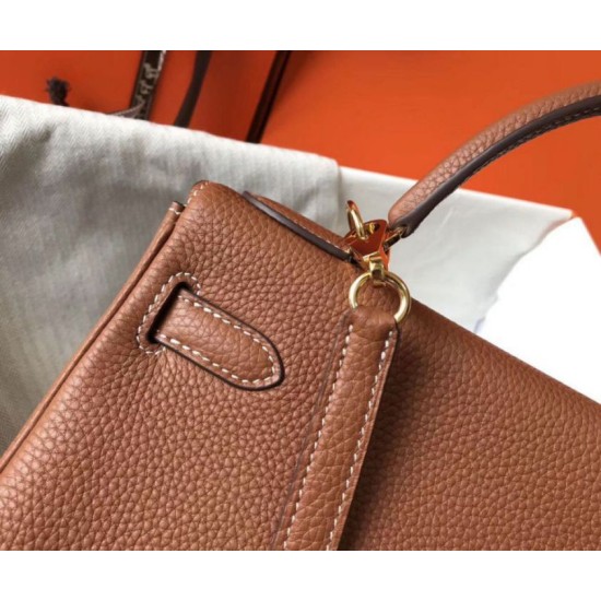 Replica Hermes Kelly 28cm Retourne Bag Gold Clemence Replica Hermes Kelly 28cm Retourne Bag Gold Clemence