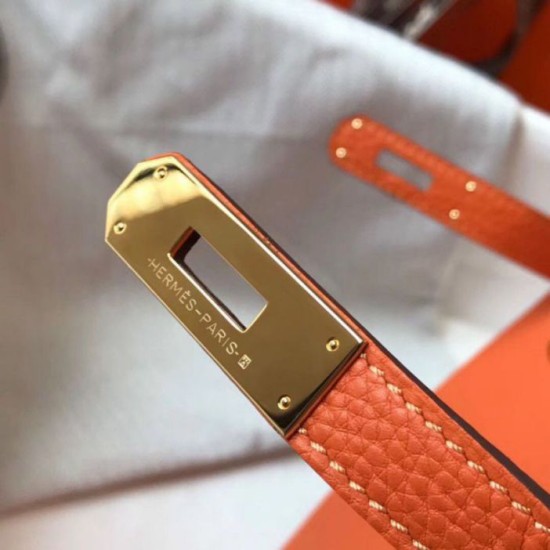 Fake Hermes Kelly 28cm Retourne Bag Orange Clemence Replica Fake Hermes Kelly 28cm Retourne Bag Orange Clemence Replica
