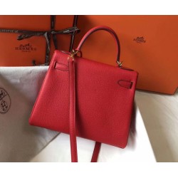 Fake Hermes Kelly 28cm Retourne Bag Red Clemence Replica Fake Hermes Kelly 28cm Retourne Bag Red Clemence Replica