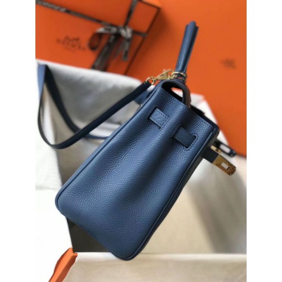 Fake Hermes Kelly 32cm Retourne Bag Blue Agate Clemence Replica Fake Hermes Kelly 32cm Retourne Bag Blue Agate Clemence Replica