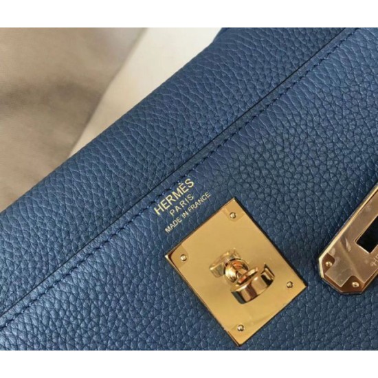 Fake Hermes Kelly 32cm Retourne Bag Blue Agate Clemence Replica Fake Hermes Kelly 32cm Retourne Bag Blue Agate Clemence Replica