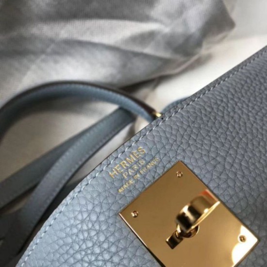 Replica Hermes Kelly 32cm Retourne Bag Blue Lin Clemence Replica Hermes Kelly 32cm Retourne Bag Blue Lin Clemence