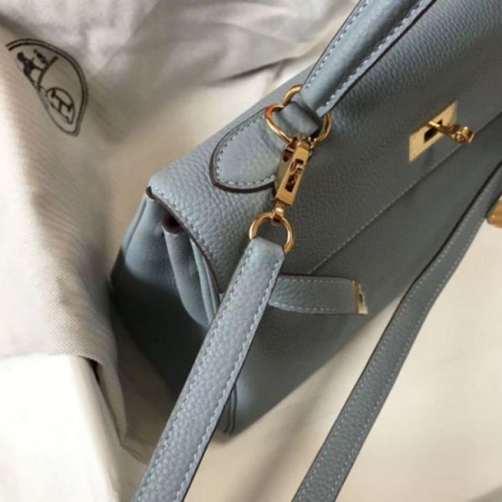 Replica Hermes Kelly 32cm Retourne Bag Blue Lin Clemence Replica Hermes Kelly 32cm Retourne Bag Blue Lin Clemence