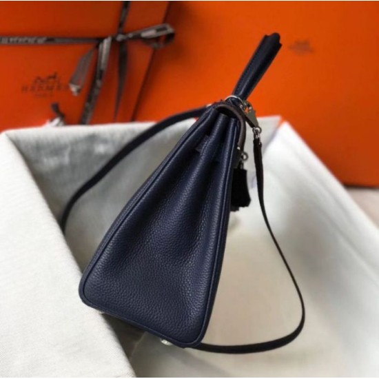 Replica Hermes Kelly 32cm Retourne Bag Navy Blue Clemence Replica Hermes Kelly 32cm Retourne Bag Navy Blue Clemence