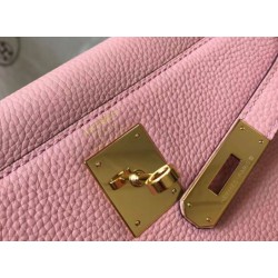 Fake Hermes Kelly 32cm Retourne Bag Pink Clemence Replica Replica Hermes Kelly 32cm Retourne Bag Pink Clemence