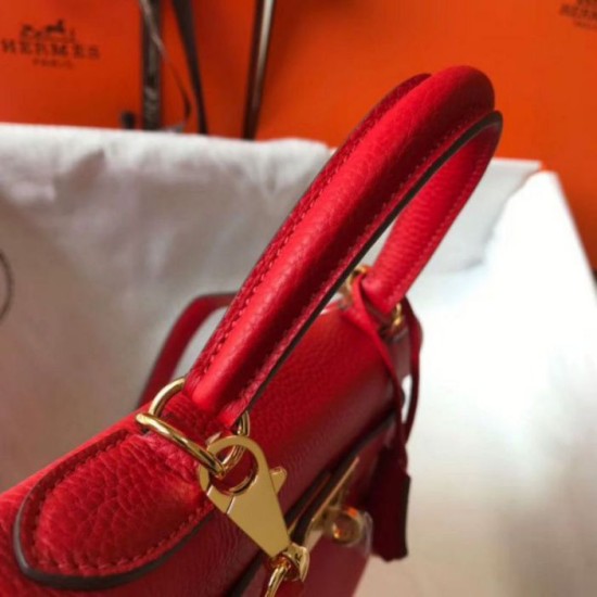 Fake Hermes Kelly 32cm Retourne Bag Red Clemence Replica Replica Hermes Kelly 32cm Retourne Bag Red Clemence