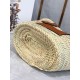 Replica Loewe Medium Basket Bag Raffia and Brown Calfskin Replica Loewe Medium Basket Bag Raffia and Brown Calfskin