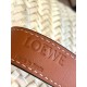 Replica Loewe Medium Basket Bag Raffia and Brown Calfskin Replica Loewe Medium Basket Bag Raffia and Brown Calfskin