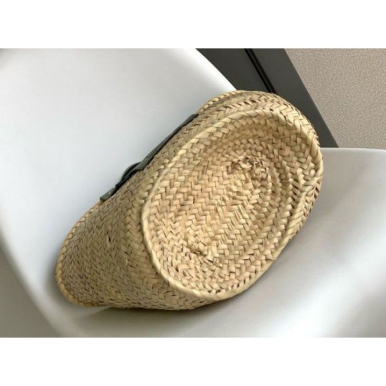Fake Loewe Medium Basket Bag Raffia and Rosemary Calfskin Replica Replica Loewe Medium Basket Bag Raffia and Rosemary Calfskin