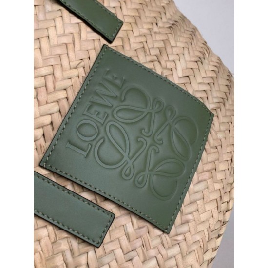 Fake Loewe Medium Basket Bag Raffia and Rosemary Calfskin Replica Replica Loewe Medium Basket Bag Raffia and Rosemary Calfskin