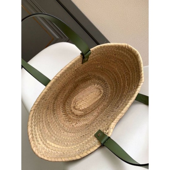 Fake Loewe Medium Basket Bag Raffia and Rosemary Calfskin Replica Replica Loewe Medium Basket Bag Raffia and Rosemary Calfskin