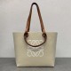 Replica Loewe Anagram Medium Tote Bag Jacquard and Calfskin Fake Loewe Anagram Medium Tote Bag Jacquard and Calfskin Replica
