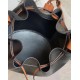 Fake Loewe Small Balloon Bucket Bag Black/Tan Calfskin Replica Fake Loewe Small Balloon Bucket Bag Black/Tan Calfskin Replica