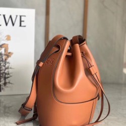 Replica Loewe Small Balloon Bucket Bag Camel Calfskin