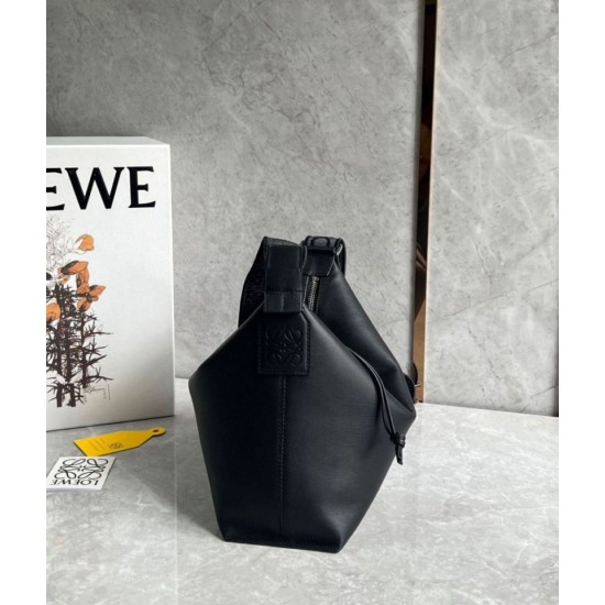 Fake Loewe Cubi Small Bag Black Calfskin and Jacquard Replica Replica Loewe Cubi Small Bag Black Calfskin and Jacquard