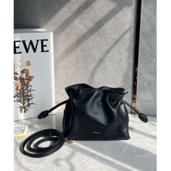 Replica Loewe Mini Flamenco Clutch Bag Black Nappa Calfskin Replica Loewe Mini Flamenco Clutch Bag Black Nappa Calfskin