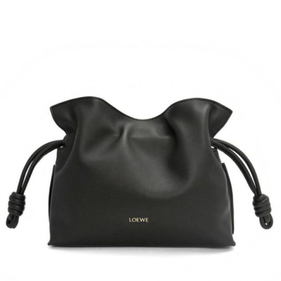 Replica Loewe Mini Flamenco Clutch Bag Black Nappa Calfskin Replica Loewe Mini Flamenco Clutch Bag Black Nappa Calfskin