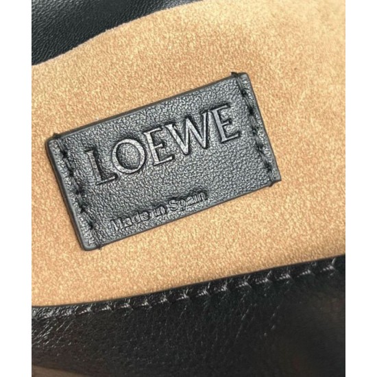 Replica Loewe Mini Flamenco Clutch Bag Black Nappa Calfskin Replica Loewe Mini Flamenco Clutch Bag Black Nappa Calfskin