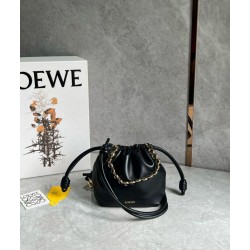 Replica Loewe Mini Flamenco Purse Bag Black Nappa Lambskin Replica Loewe Mini Flamenco Purse Bag Black Nappa Lambskin