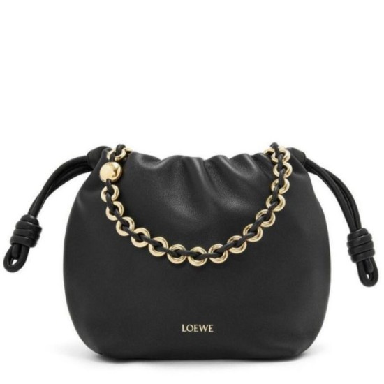 Replica Loewe Mini Flamenco Purse Bag Black Nappa Lambskin Replica Loewe Mini Flamenco Purse Bag Black Nappa Lambskin