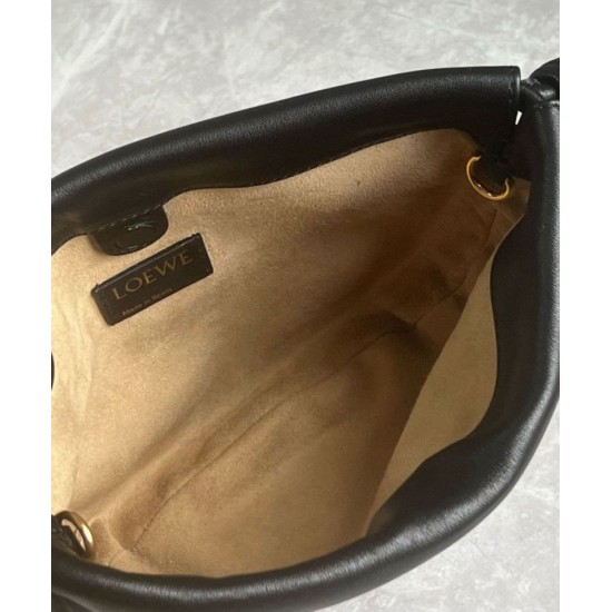 Replica Loewe Mini Flamenco Purse Bag Black Nappa Lambskin Replica Loewe Mini Flamenco Purse Bag Black Nappa Lambskin