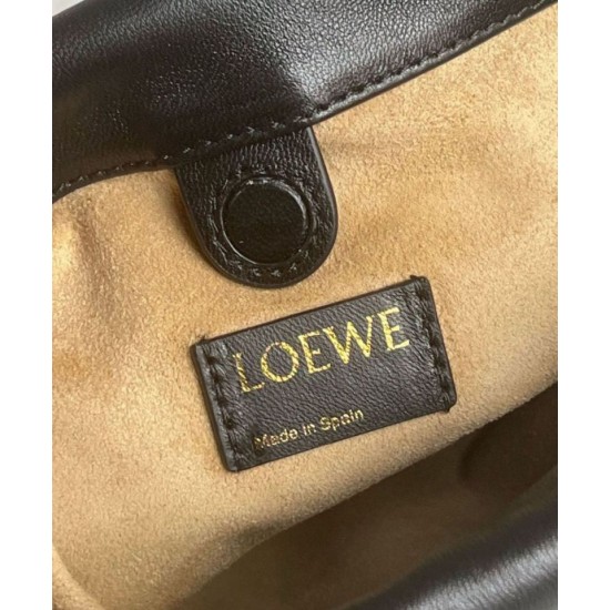 Replica Loewe Mini Flamenco Purse Bag Black Nappa Lambskin Replica Loewe Mini Flamenco Purse Bag Black Nappa Lambskin