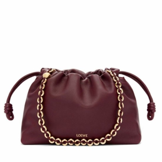Replica Loewe Flamenco Purse Burgundy Nappa Lambskin Fake Loewe Flamenco Purse Burgundy Nappa Lambskin Replica