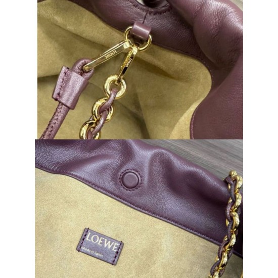 Replica Loewe Flamenco Purse Burgundy Nappa Lambskin Fake Loewe Flamenco Purse Burgundy Nappa Lambskin Replica