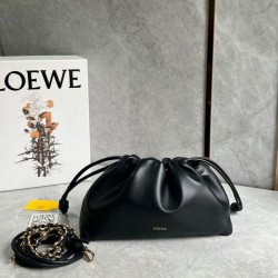 Replica Loewe Flamenco Purse Black Nappa Lambskin