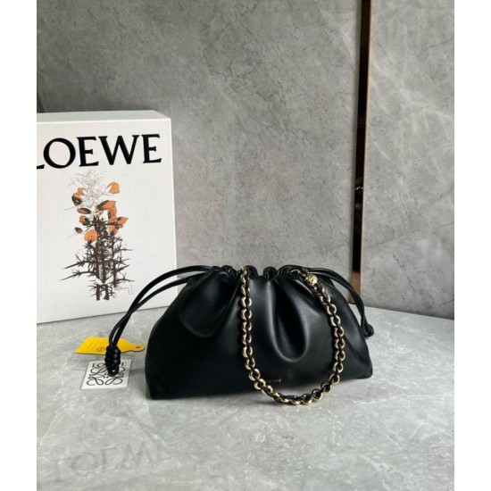 Replica Loewe Flamenco Purse Black Nappa Lambskin Replica Loewe Flamenco Purse Black Nappa Lambskin