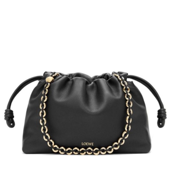 Replica Loewe Flamenco Purse Black Nappa Lambskin Replica Loewe Flamenco Purse Black Nappa Lambskin