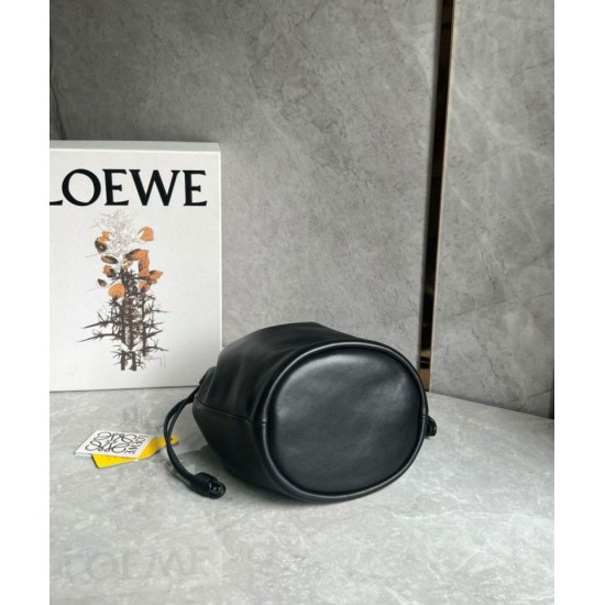 Replica Loewe Flamenco Purse Bucket Bag Black Nappa Lambskin Replica Loewe Flamenco Purse Bucket Bag Black Nappa Lambskin