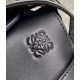 Fake Loewe Small Gate Bag Black Calfskin and Jacquard Replica Fake Loewe Small Gate Bag Black Calfskin and Jacquard Replica