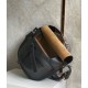 Fake Loewe Small Gate Bag Black Calfskin and Jacquard Replica Fake Loewe Small Gate Bag Black Calfskin and Jacquard Replica