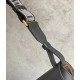 Fake Loewe Small Gate Bag Black Calfskin and Jacquard Replica Fake Loewe Small Gate Bag Black Calfskin and Jacquard Replica